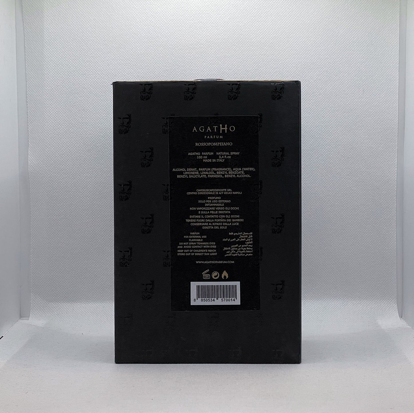 Agatho Parfum Rossopompeiano 100ml Tester